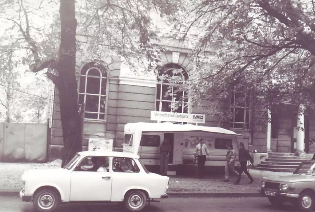 LVM Wohnwagen als mobiles Büro 1990
