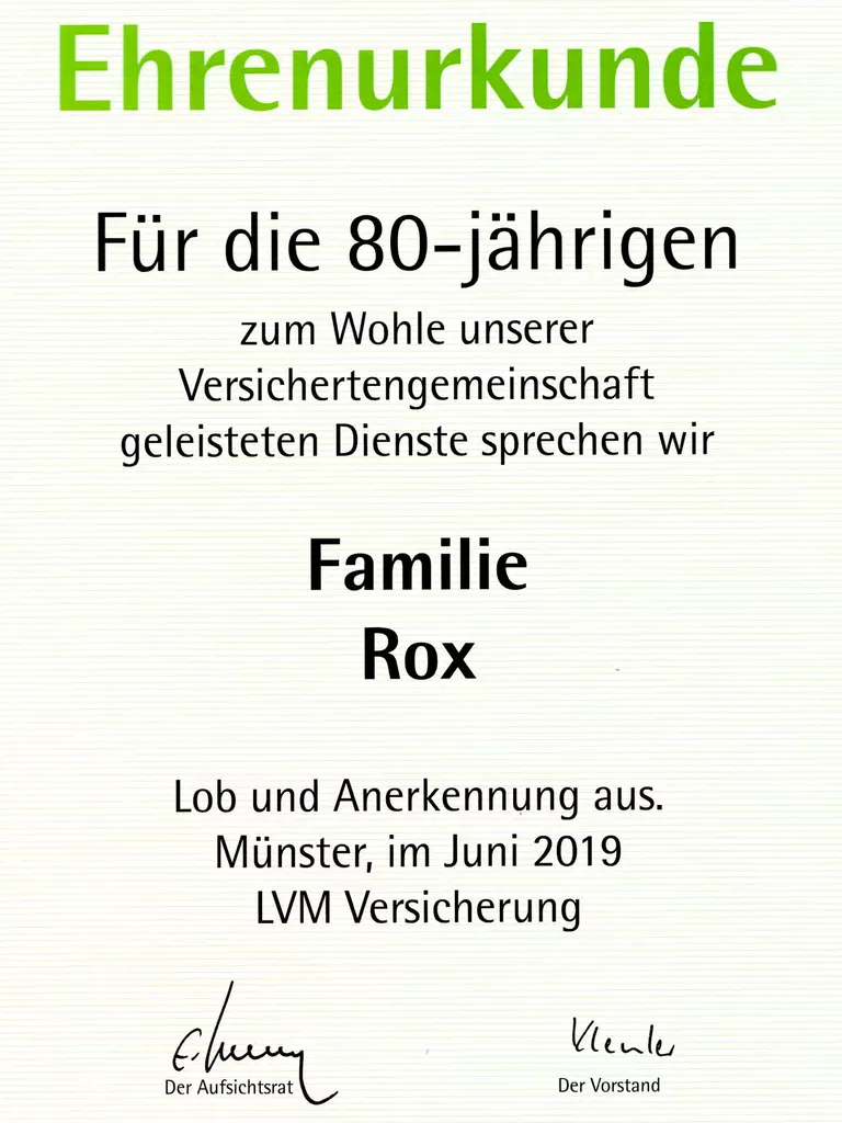 Ich kümmere mich: LVM-Versicherungsagentur Johannes Rox