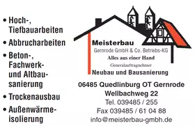 Meisterbau Gernrode