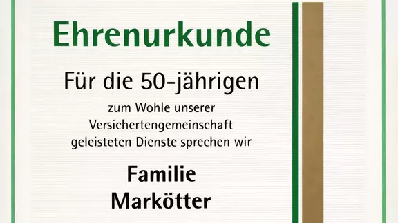 50 Jahre LVM Versicherung Markötter