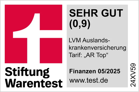Stiftung Warentest 05/2025: Sehr gut (0,9) 