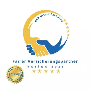 BVK: Fairer Versicherungspartner, Urteil: exzellent, Rating2025