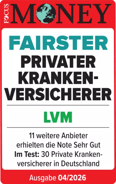Testurteil Focus Money: Fairster Privater Krankenversicherer