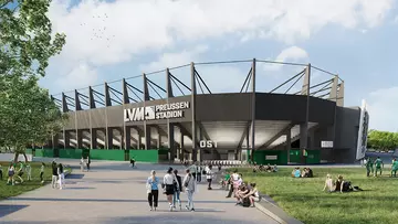 Ansicht des geplanten LVM-Preußenstadions 
