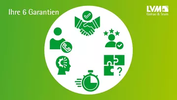 Unsere 6 Garantien für Sie