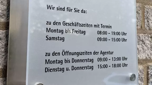Termine und Öffnungszeiten - Wir sind gerne für Sie da!