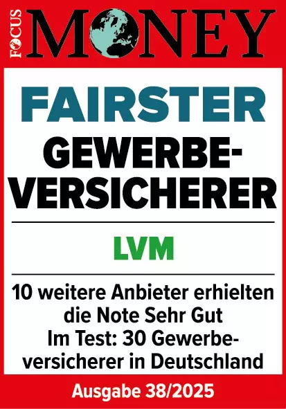 Testurteil Fairster Gewerbe-Versicherer - Focus Money 38/2025