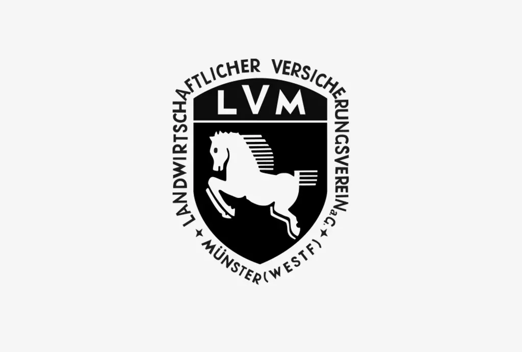 LVM Logo 1955 Schwarzweiss
