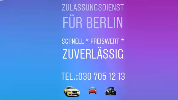 Nutzen Sie unseren Kfz- Zulassungsdienst: